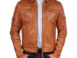 Men's Leather Flight Jacket