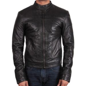leather biker jackets for men online UK